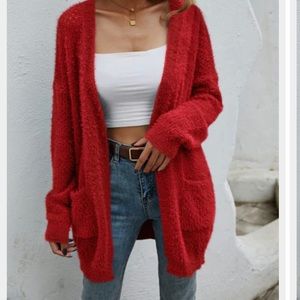 Cupio Teddy Bear open cardigan